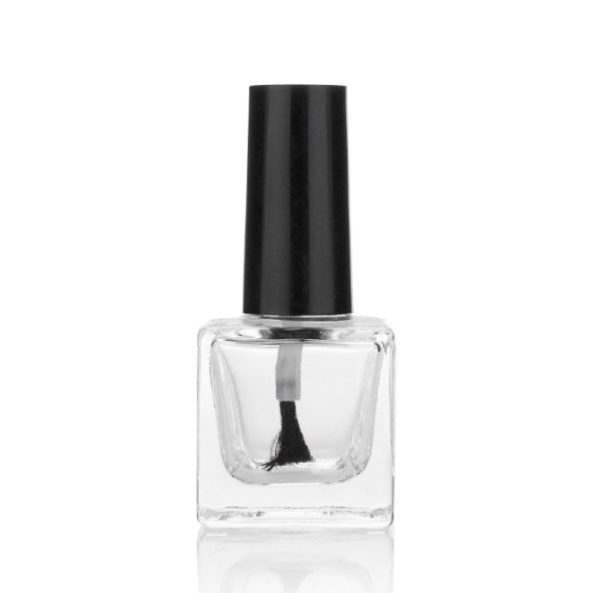 New Design Empty 10ML Luxury Glass Nail Polish Bottle Square Nail Polish Bottle With Brush Packing