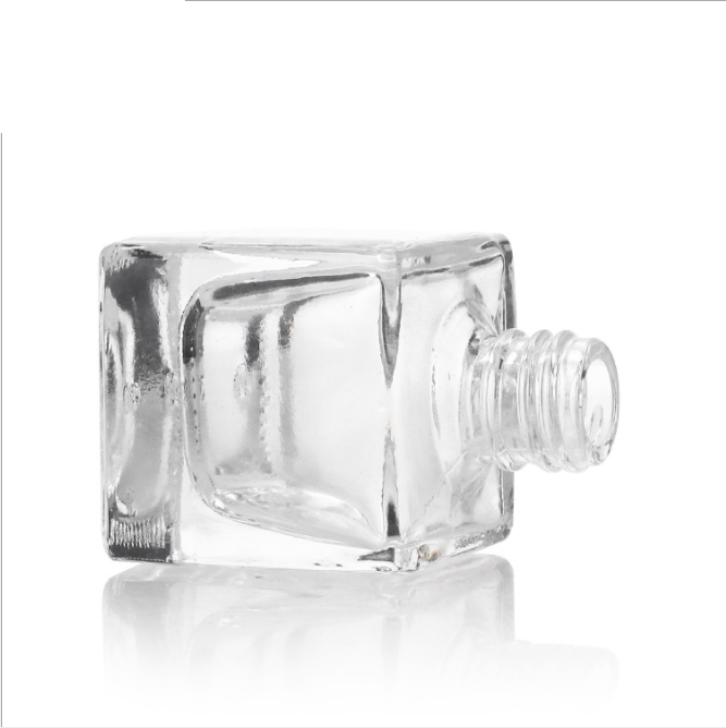 New Design Empty 10ML Luxury Glass Nail Polish Bottle Square Nail Polish Bottle With Brush Packing