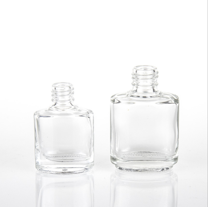 New Design Empty 10ML Luxury Glass Nail Polish Bottle Square Nail Polish Bottle With Brush Packing