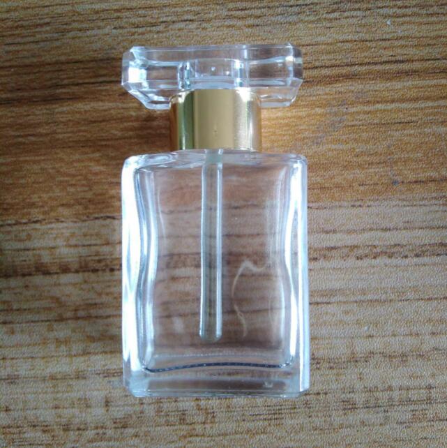 New Design Empty Luxury 15ml Flat Square Glass Stick Bottles Glass Applicator Bottle for Essential Oil