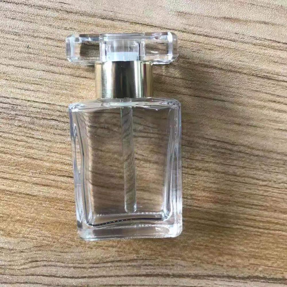 New Design Empty Luxury 15ml Flat Square Glass Stick Bottles Glass Applicator Bottle for Essential Oil