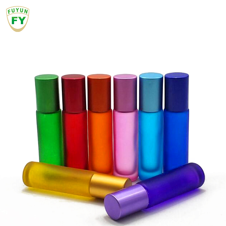New Design Frosted Matte Glass Aromatherapy Essential Oil Roller Bottles 10ml 5ml