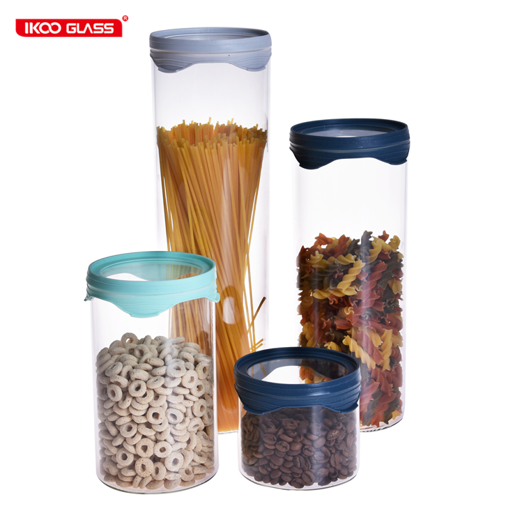 New Design Glass Food Storage With Slicon Sleeve
