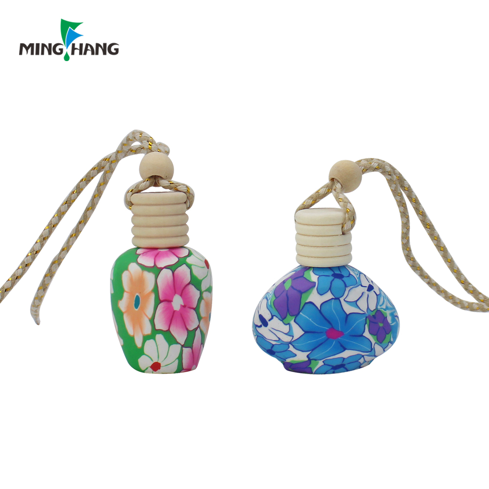 New Design Hotsale High Quality Creative Printing moroccan Perfume Empty Glass 10ml Bottle Car Perfume Bottles Hanging