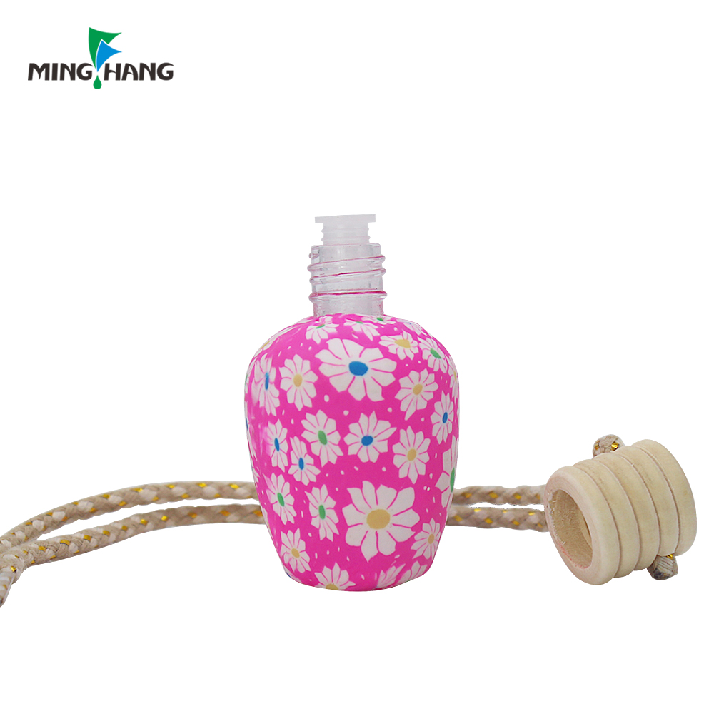 New Design Hotsale High Quality Creative Printing moroccan Perfume Empty Glass 10ml Bottle Car Perfume Bottles Hanging