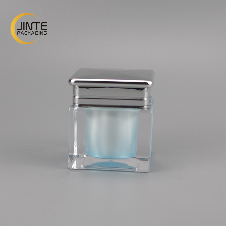 New Design Light Blue Cosmetic Jar Lip Scrub Balm Container Jar 5ml 10ml 15ml 30ml