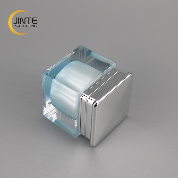 New Design Light Blue Cosmetic Jar Lip Scrub Balm Container Jar 5ml 10ml 15ml 30ml