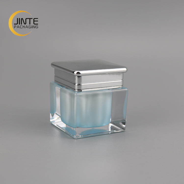 New Design Light Blue Cosmetic Jar Lip Scrub Balm Container Jar 5ml 10ml 15ml 30ml