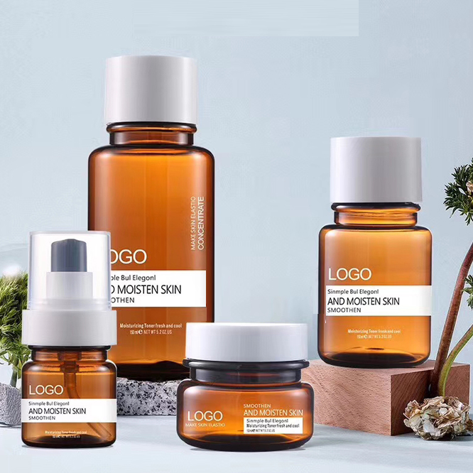 New Design Lotion Bottle Serum Essential Oil Plastic PET Bottles And Jars With Lotion Pump