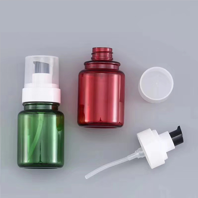 New Design Lotion Bottle Serum Essential Oil Plastic PET Bottles And Jars With Lotion Pump