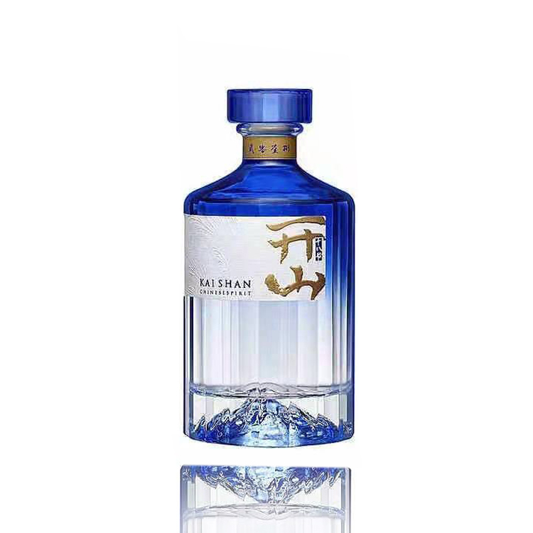 New Design Luxury 500ml Empty Vodka Bottle with Glass Cap