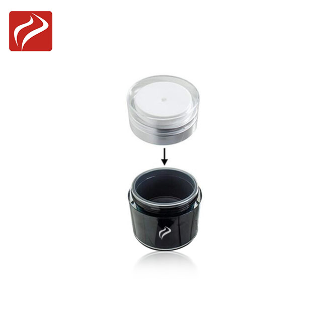 New Design Luxury Black Acrylic Airless Pump Jar Skin Care Airless Cream Jar