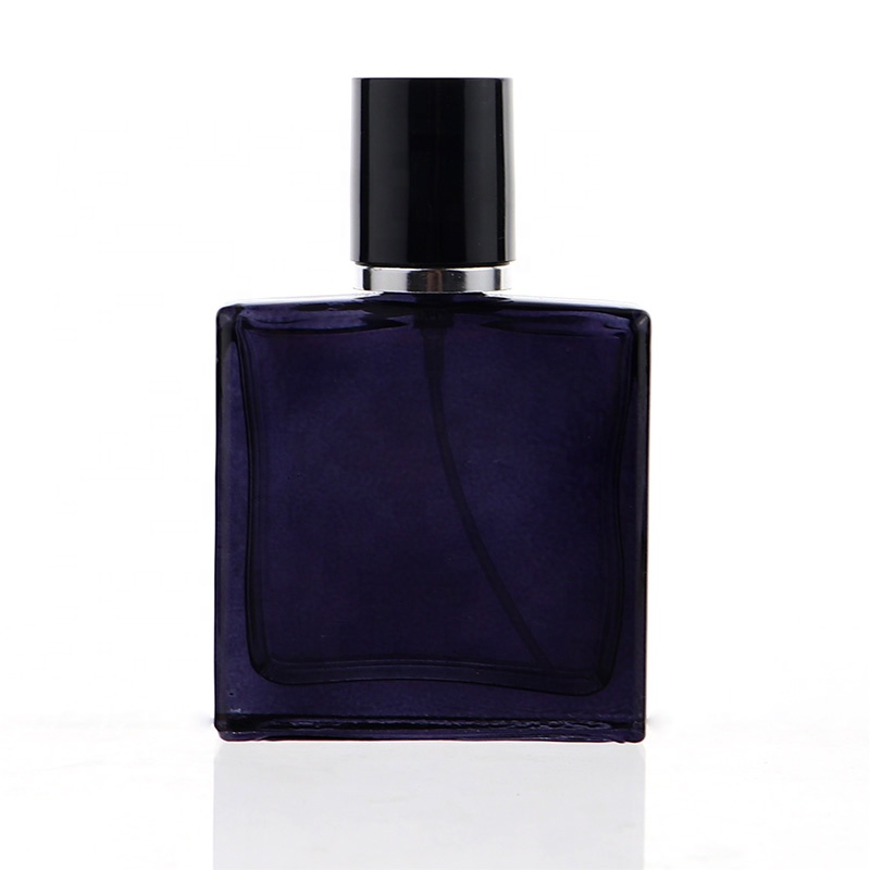 New Design Luxury  Cologne Men 35ml Blue Glass Refillable Spray Bottle Perfume