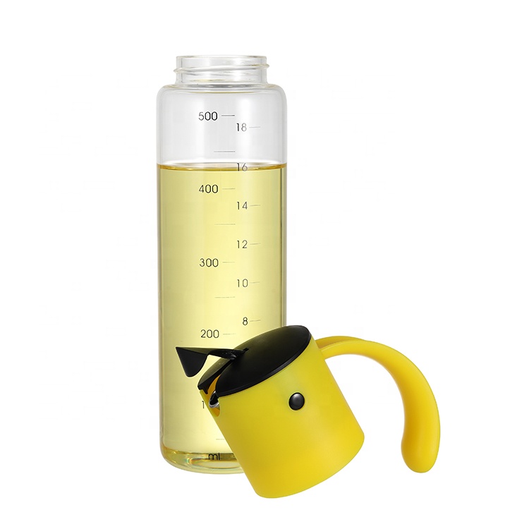 New Design Multiple Color Automatic Gravity Glass 250ml And 500ml Olive Oil Dispenser Bottle