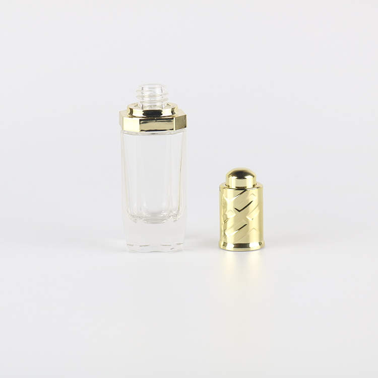 New Design Octagon Glass Bottle 30ml Glass Essential Oil Serum Dropper Bottle