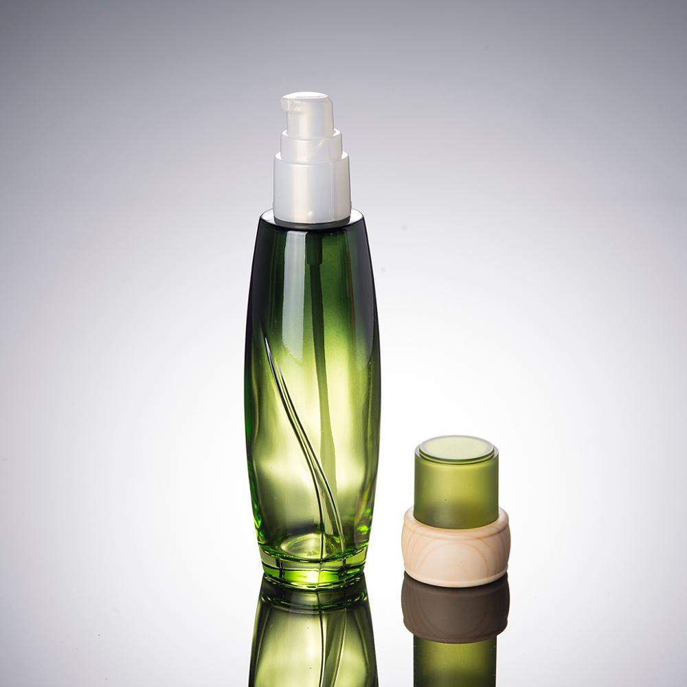 New Design Packaging bottle Product Cosmetic Jar 40ML 100ML 120ML Luxury Glass Lotion Bottle