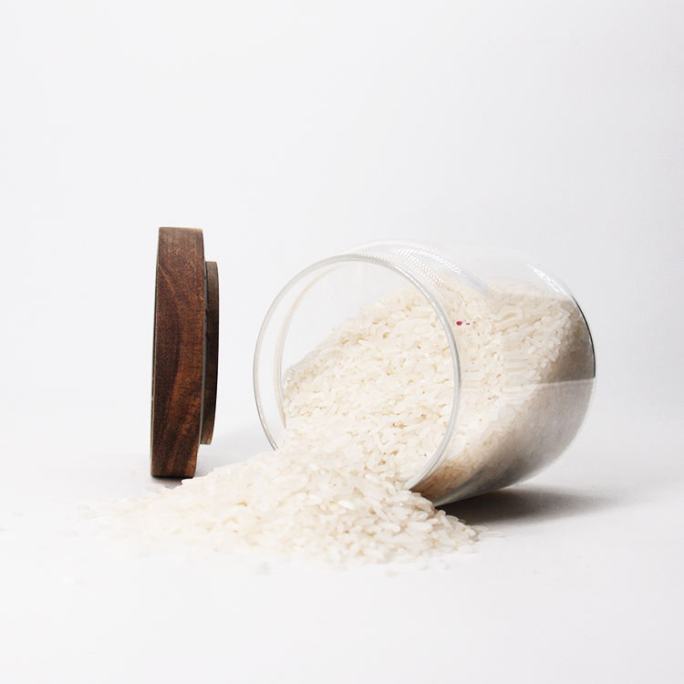 New Design Small Cheap Bamboo Lid Glass Canning Jars