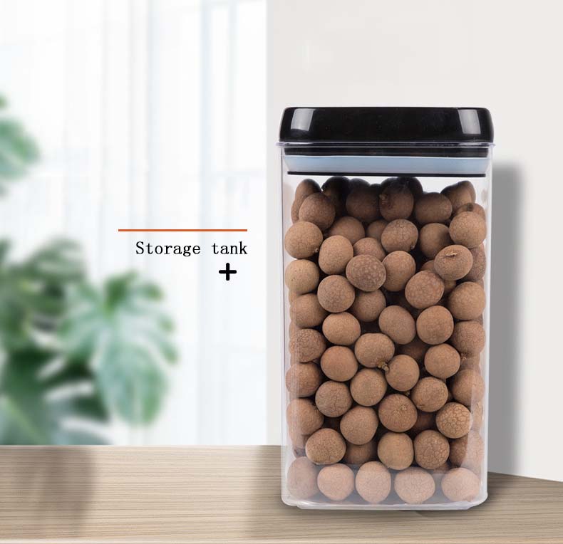 New Design Square Airtight Clear Large Cereal Dry Food Dispenser Storage Containers With Easy Locking Lids For Grains Nuts