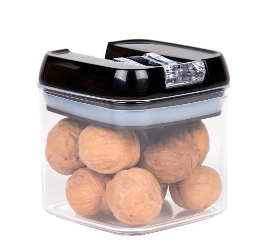 New Design Square Airtight Clear Large Cereal Dry Food Dispenser Storage Containers With Easy Locking Lids For Grains Nuts