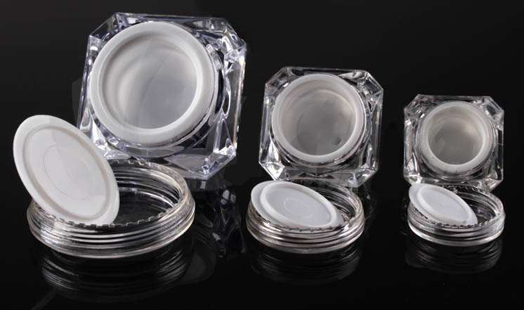 New Design plastic cream jar 5g 10g 15g mini acrylic cream jar for skin care container
