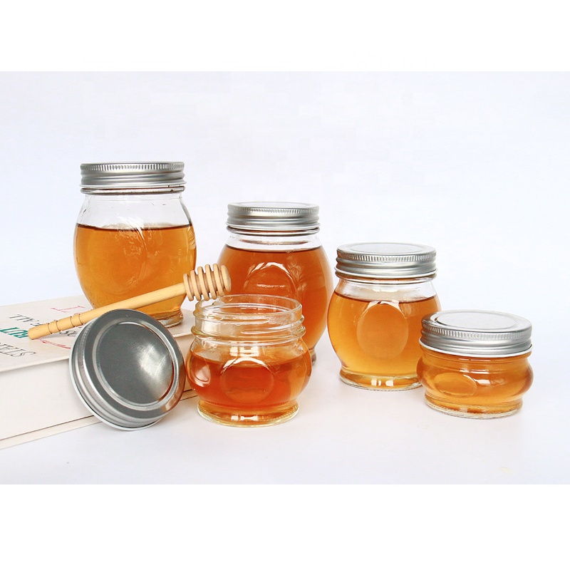 New Designed 100ml 200ml 280ml 380ml 500ml 750ml Round Glass Mason Jar With 70mm Screw Mason Lid