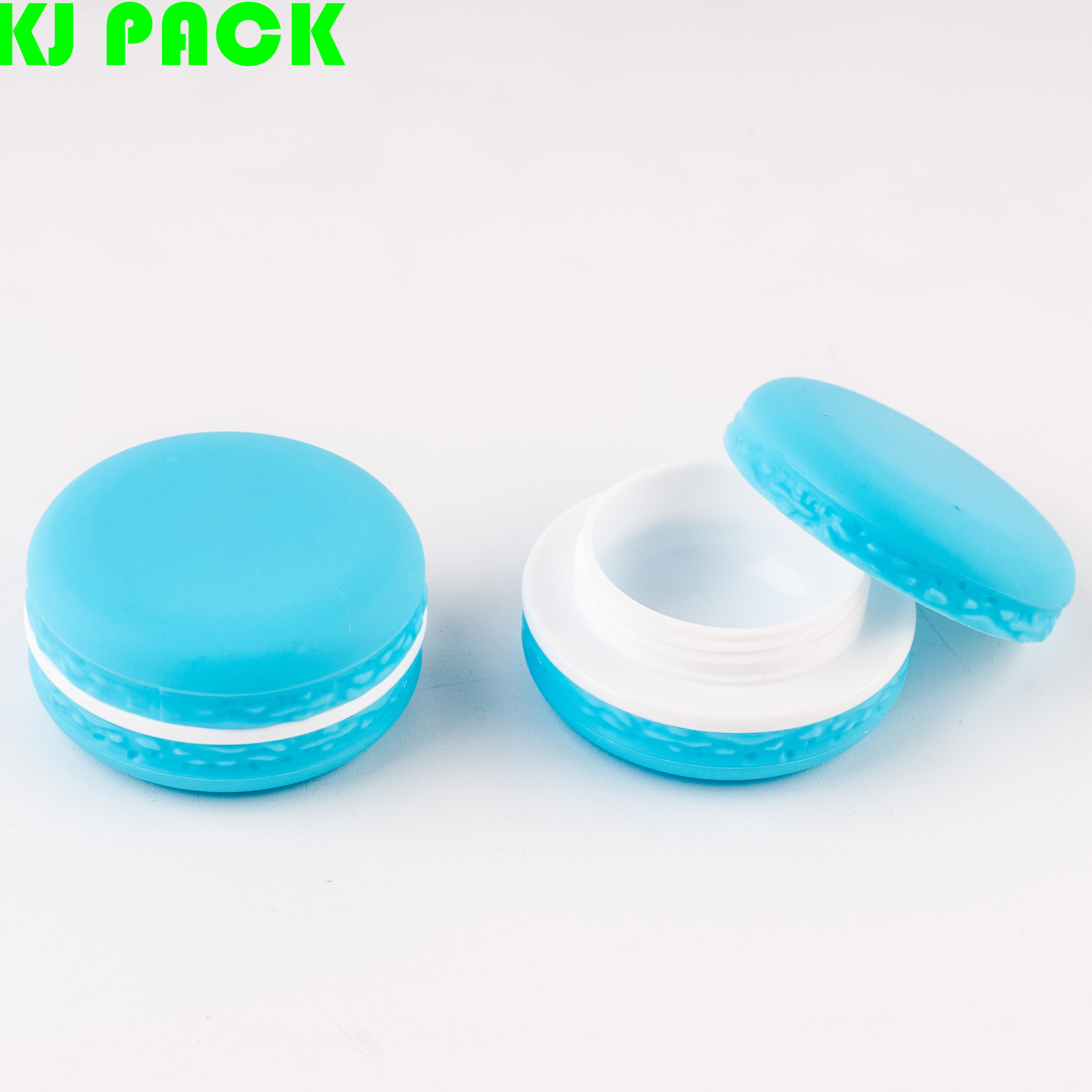 New Empty 10g Plastic Macaron Shape Pot Jars Cosmetic Containers,Macarons Shaped Lip Balm Jar