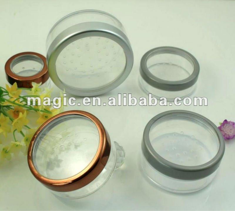 New Empty Clear Plastic Cosmetic Containers 5g Pot Jars Eyeshadow Container