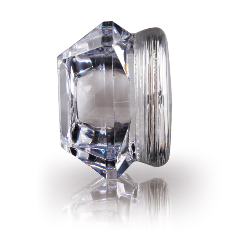 New Empty Natural PP Plastic Travel Size Container diamond shape 5 gram jar