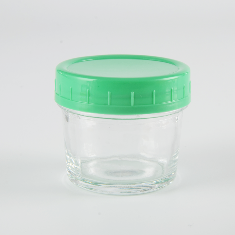 New Factory Sell 4 OZ Glass Food Baby Storage container Jar With Plastic Lid