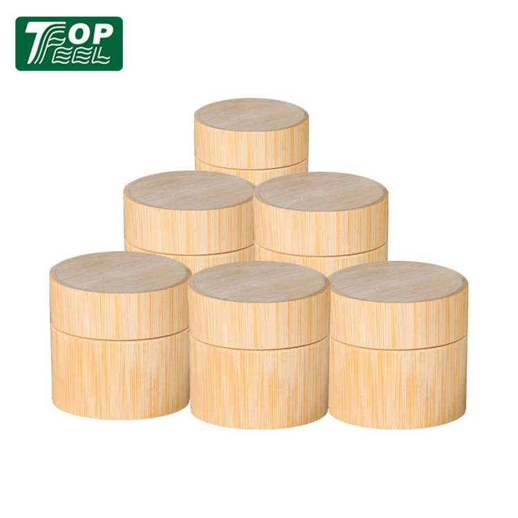 New Fashion Natural Empty Round 3g 5g 10g 15g 20g 30g 50g Cosmetic Bamboo Cream Jar
