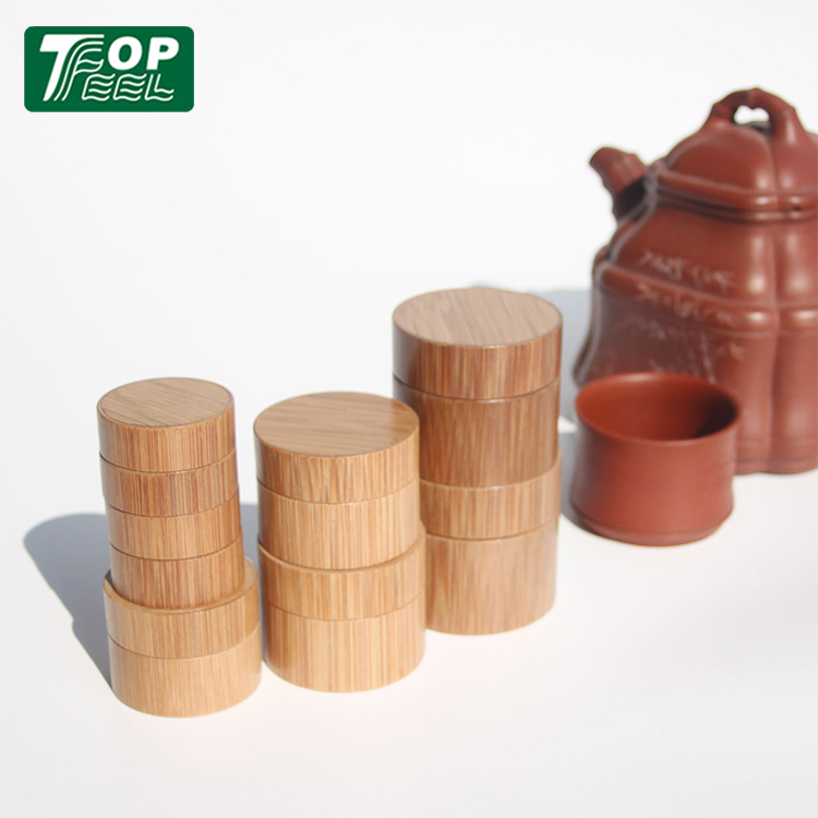 New Fashion Natural Empty Round 3g 5g 10g 15g 20g 30g 50g Cosmetic Bamboo Cream Jar