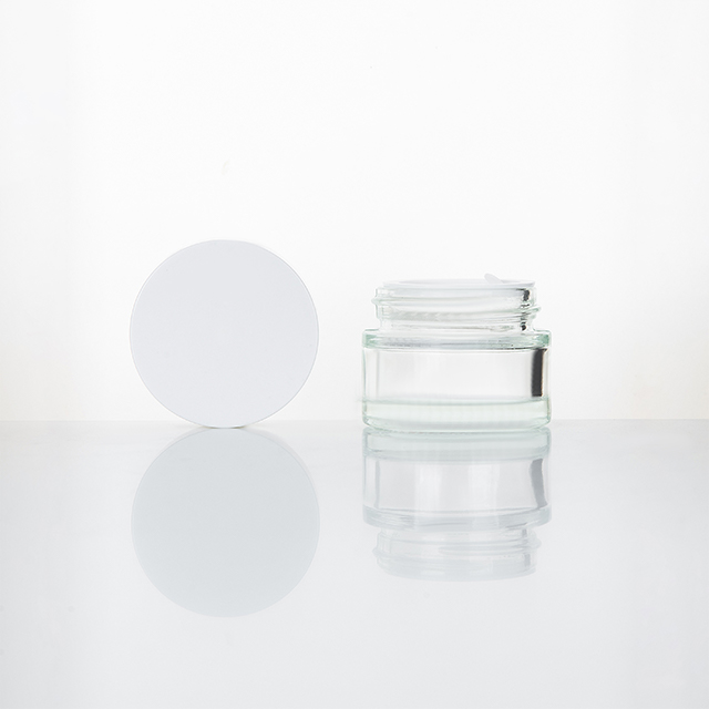New Fashion Natural Products Round Shape 150g White Plastic Pp Cosmetic Bamboo Cream Jar
