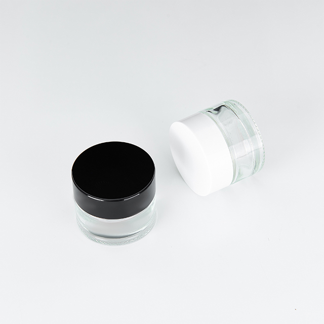 New Fashion Natural Products Round Shape 150g White Plastic Pp Cosmetic Bamboo Cream Jar