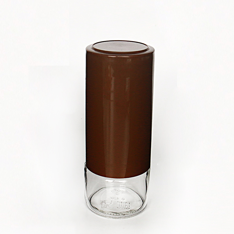 New Glass Coffee Jar with Tall Plastic Cap Set