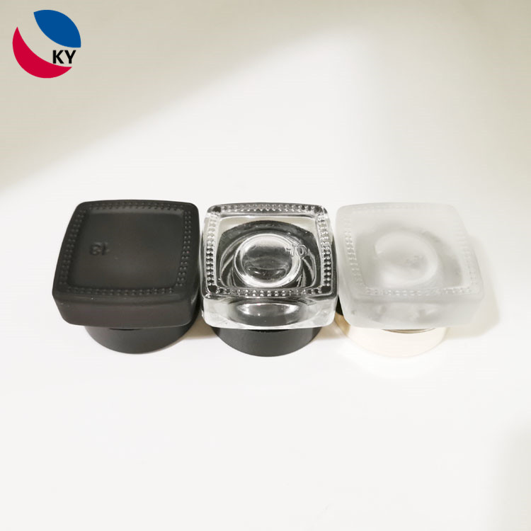 New High Quality Empty Clear 3g glass Cream Lip Scrub Balm Jar With Screw Lids for Cosmetic Containers