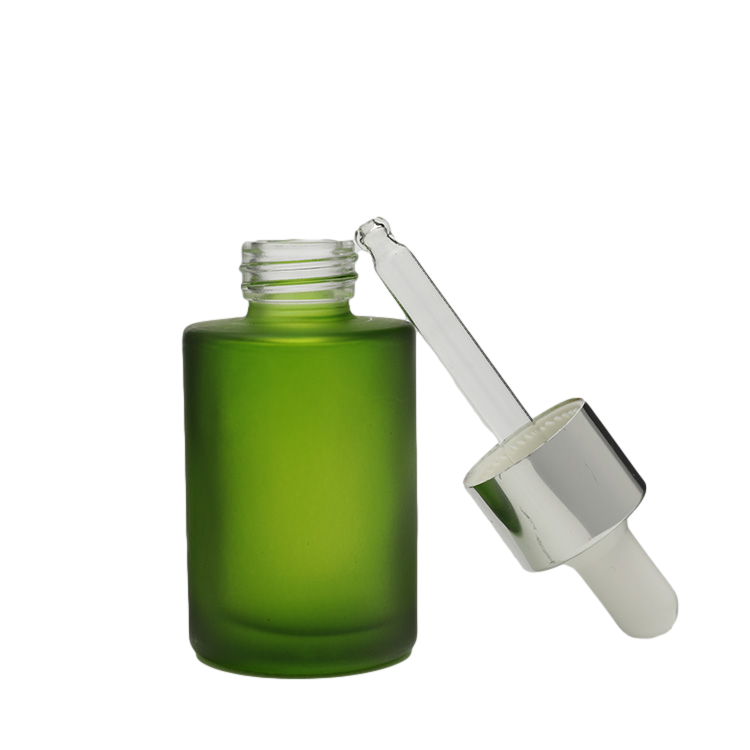 New High Quality Frosted Bottles Skincare Oil Glass Bottle Dropper 30ml Perfume Serum Bottle With Dropper