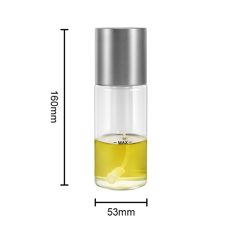 New Kitchenware BBQ Pizza Express Oil Pump Storage Bottle with Glass Jar