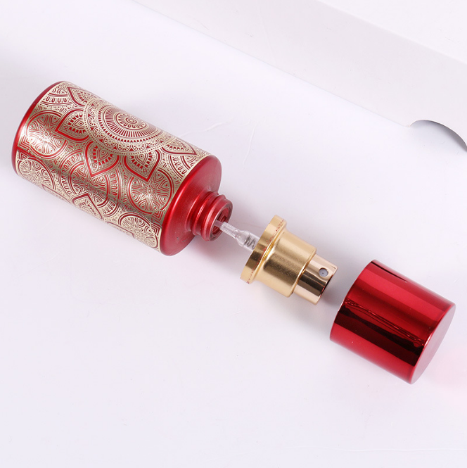 New Luxury Hot Sale black gold sliver red Empty 20ml Round Essential Oil Glass Bottle, Small Dropper Bottle for liquid perfume