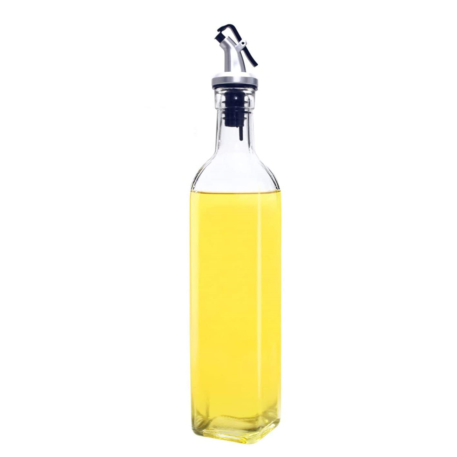 New Olive Oil Dispenser Glass Bottles with Easy Pour Spout Set Vinegar Bottle Set 240ml 350ml 500ml