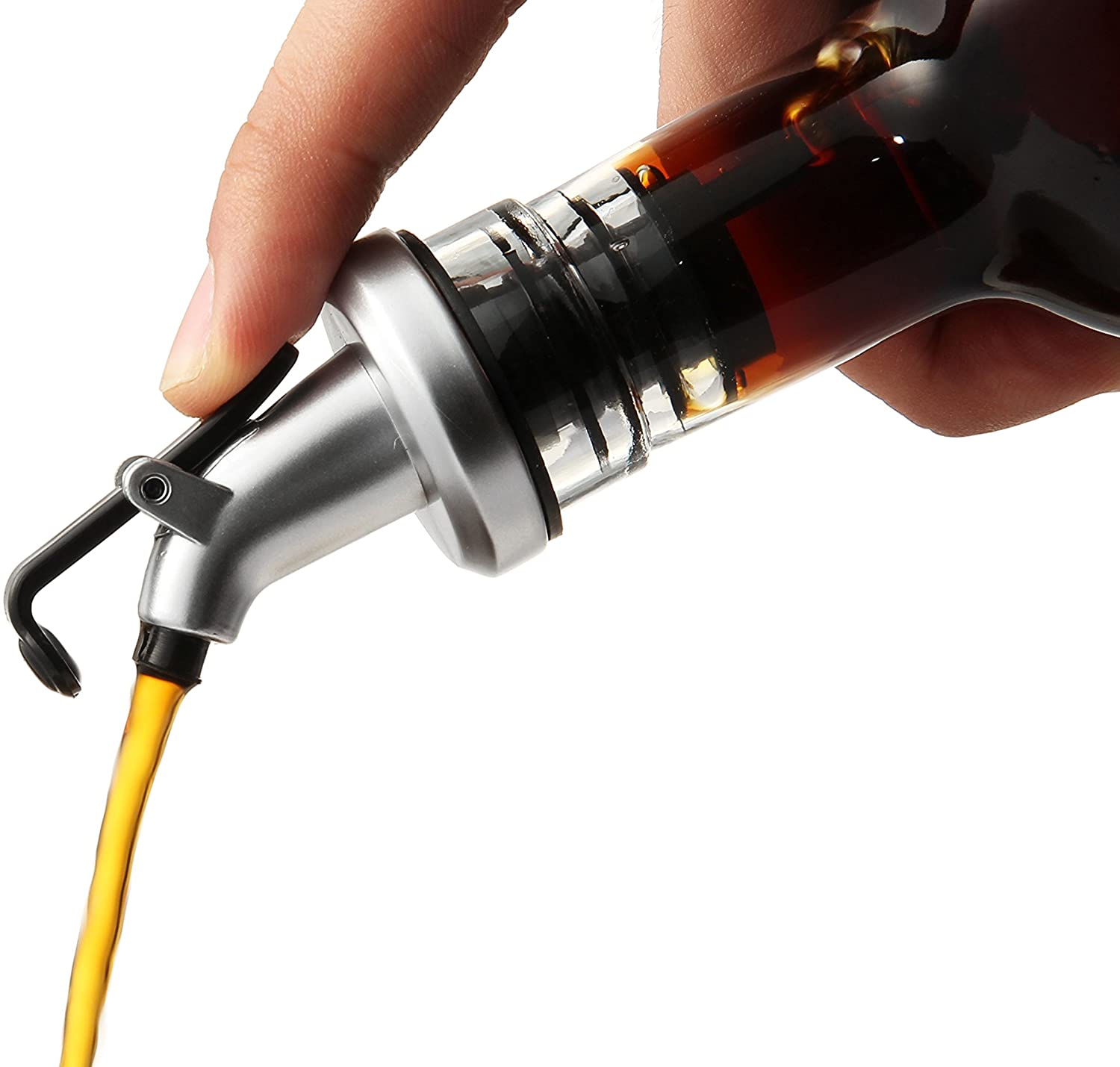New Olive Oil Dispenser Glass Bottles with Easy Pour Spout Set Vinegar Bottle Set 240ml 350ml 500ml