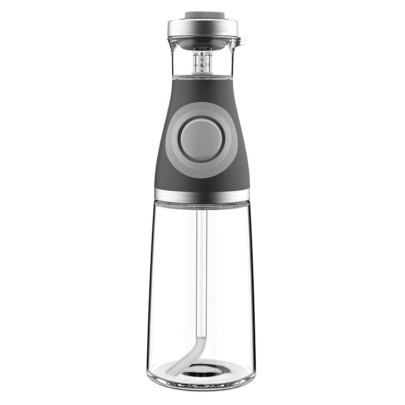New Olive Oil and Vinegar Measured Dispenser 17oz, Perfect Glass Oil Bottle with Gravity Spout Lid
