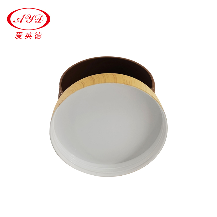 New PP Bamboo Print Lid Cosmetic Cream Jar For Cream/lotion Round Shaped Plastic Low MOQ