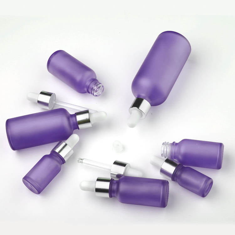New Popular 5ml 30ml Glass Dropper Bottles 50ml Bottle Eye Dropper Frost Glass Bottle Dropper For Oil