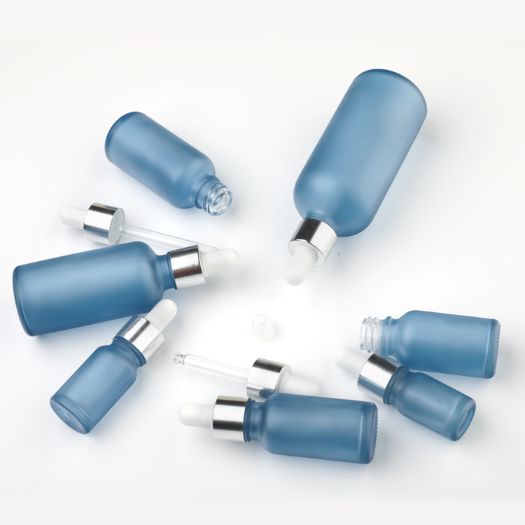 New Popular 5ml 30ml Glass Dropper Bottles 50ml Bottle Eye Dropper Frost Glass Bottle Dropper For Oil