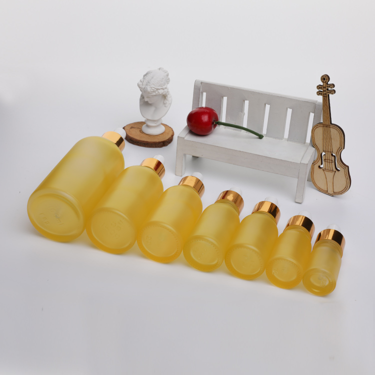New Popular 5ml 30ml Glass Dropper Bottles 50ml Bottle Eye Dropper Frost Glass Bottle Dropper For Oil