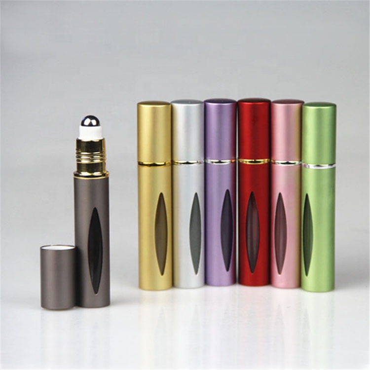 New Printed Original Metallic Mini Roll On Essential Oil Bottle