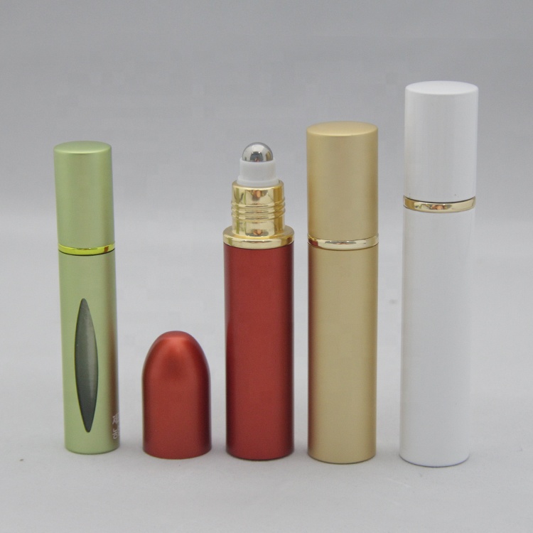 New Printed Original Metallic Mini Roll On Essential Oil Bottle