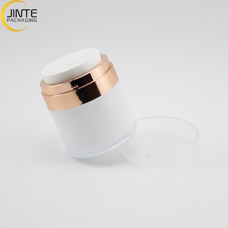 New Produc Plastic Cosmetic Packaging Rose Gold Lid PETG Jar 200ml 100ml Scrub Packaging Jar 8OZ 60Z 5OZ 4OZ 3OZ 2OZ 1OZ