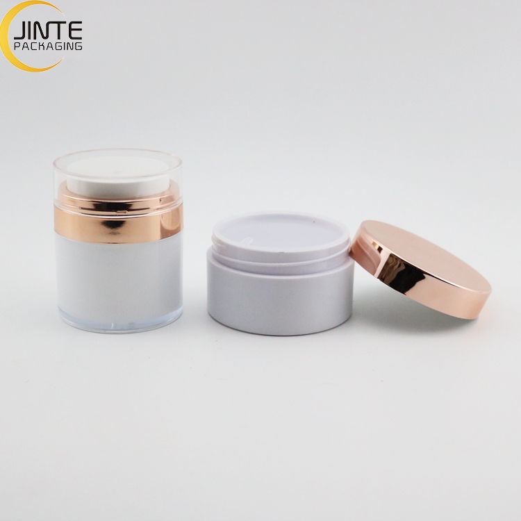 New Produc Plastic Cosmetic Packaging Rose Gold Lid PETG Jar 200ml 100ml Scrub Packaging Jar 8OZ 60Z 5OZ 4OZ 3OZ 2OZ 1OZ
