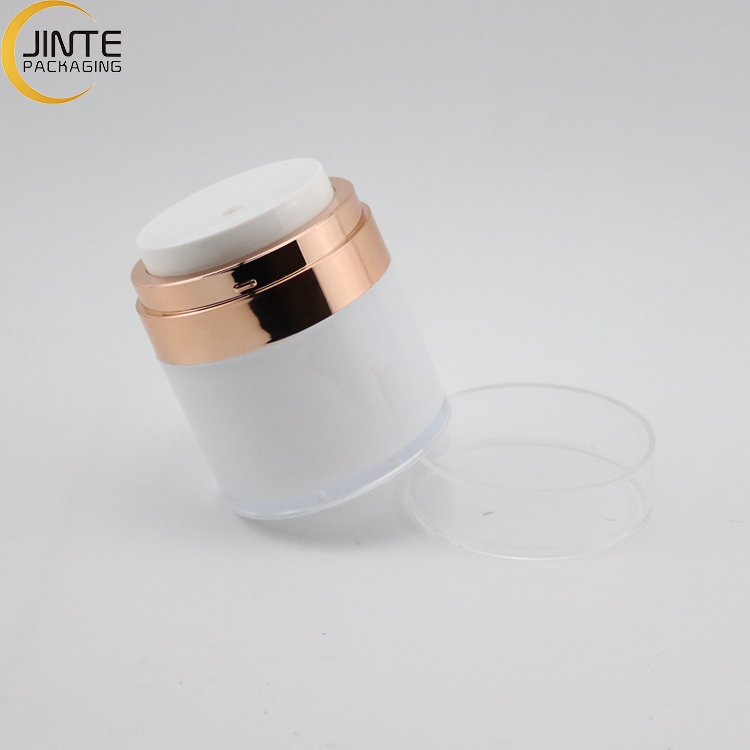 New Produc Plastic Cosmetic Packaging Rose Gold Lid PETG Jar 200ml 100ml Scrub Packaging Jar 8OZ 60Z 5OZ 4OZ 3OZ 2OZ 1OZ